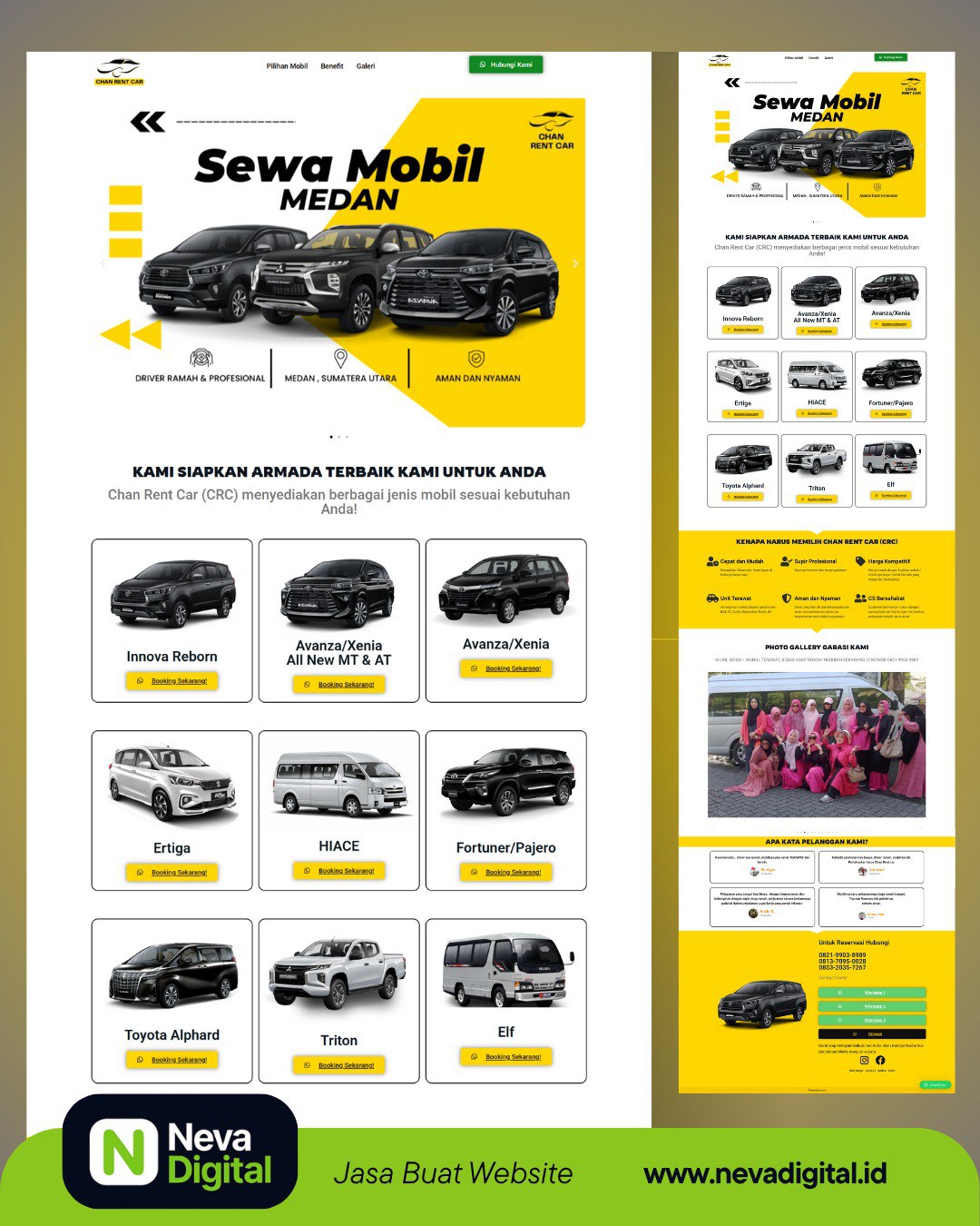 Website Chan Rent Car